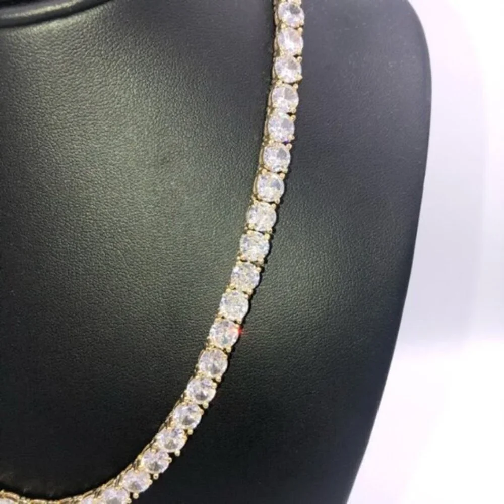 18k 72ct Tennis Necklace - Picture 6 of 12